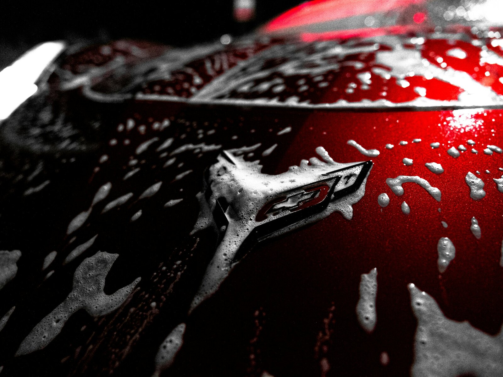 Water beading on a fresh coating
